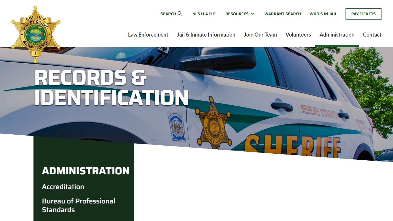 Records & Identification - shelby-sheriff.org